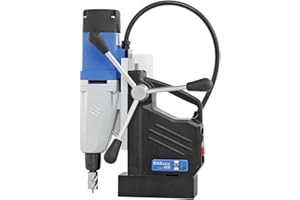 CS Unitec | MABasic 400 Portable Magnetic Drill Press | 1050W 2-Speed Benchtop Power Drill Machine w/up to 1-5/8" Diameter & 6-1/3" Depth of Cut
