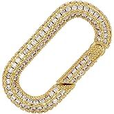 HUANGTNG Diamond Jewelry Clasp DIY Full Diamond Bracelet Necklace Clasp Accessories for Handmade DIY Necklace and Keychain