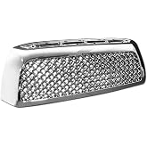 TLAPS 7422437990977 Compatible With 2007-2009 Toyota Tundra Chrome Mesh Front Bumper Grill Grille