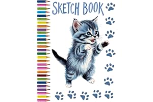Sketch Book: Drawing Pad, White Paper Pages for Sketching, Doodling, Painting and Art, for Kids, Teens and Adults, Large Size