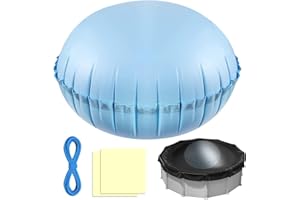 WAYBAS 5ft Pool Pillows for Above Ground Pools, Heavy Duty Swimming Pool Air Pillow 0.4mm Thickened Pool Closing Winter Kit Pool Cover Float Balloon with String Repair Tape for Winterizing Ice Equalizer