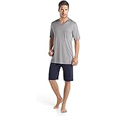HANRO Men's Night and Day Short Sleeve Short Pajama Set
