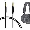 Geekria Audio Cable Compatible with Bang & Olufsen HX, H9i, H8i, H9 3rd Gen, H8, H4, B&W PX, PX7 Headphones Cable, 1/8" (3.5mm) to 3.5mm Braided Nylon Replacement Stereo Cord (4 ft/1.2 m)