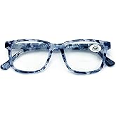 V.W.E. Women Progressive Reading Glasses No Line Clear on Top Bifocals Reader - Marble Print