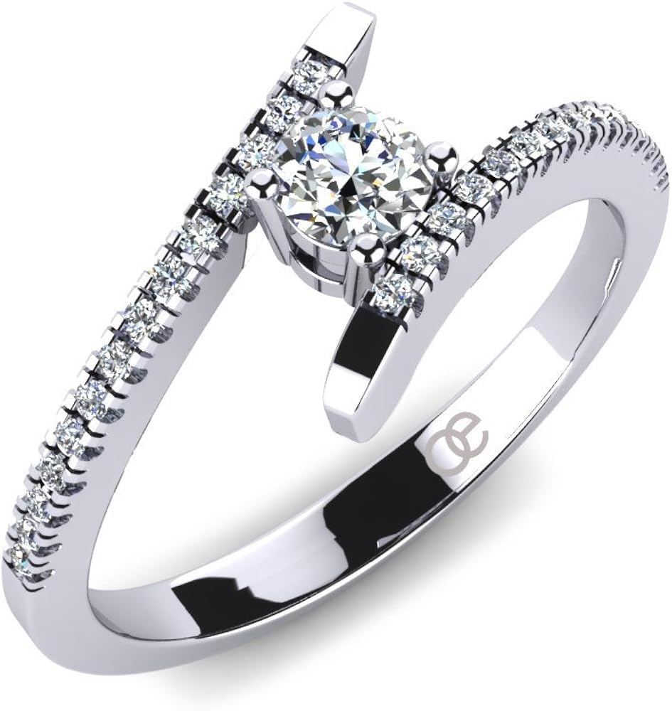 Moncoeur Elegant Ring Desir To Say Will You Marry Me With Combination Of Perfect Cut Swarovski Crystals And 925 Sterling Silver Is Peerless Choice For Special Moments Moncoeur Amazon Co Uk Jewellery