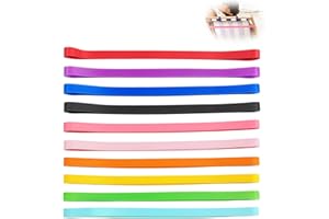 10PCS Towel Bands for Beach Chairs, Multifunctional Silicone Beach Towel Clips Bands, Stretchable Colorful Towel Bands Clips 
