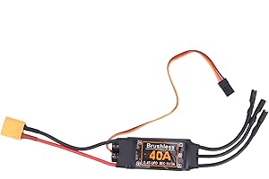 RC Speed Controller, 40A Brushless ESC Speed Controller RC Plane Motor 5V/3A BEC Output for RC Drone Airplanes Accessory
