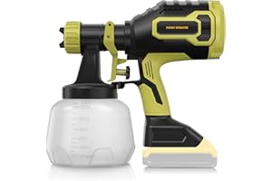 3D VO INN Brushless Cordless Paint Sprayer Compatible with Dewalt 20V Battery (Battery Not Included),1000ml/min High Flow,1200ml Large Container,150 Din/s Max Viscosity,Paint Sprayer for Furniture & Cabinets.
