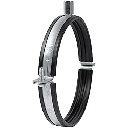6" Inch Galvanized Pipe Hanger with Rubber