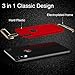 TORRAS Lock Series for iPhone X Case/for iPhone Xs Case 3-in-1 Luxury Anti-Scratch Hard Cover with Electroplated Frame Phone for iPhone Xs/X, Red