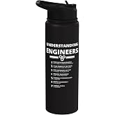 Understanding Engineers - Funny Sarcastic Engineering Gift Stainless Steel Insulated Water Bottle