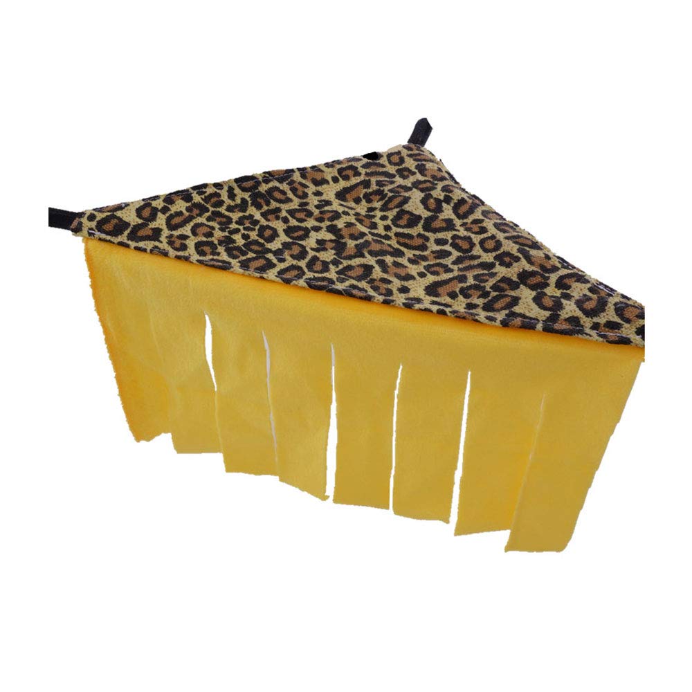 Oncpcare Guinea Pig Hideaway, 3-In-1 Hammock Hideout Bed Corner Fleece Forest Hideout for Cage, Small Pet House Hut Nest for Guinea Pig Chinchilla Rabbit Bunny Rat Hedgehog Squirrel Ferret and Others