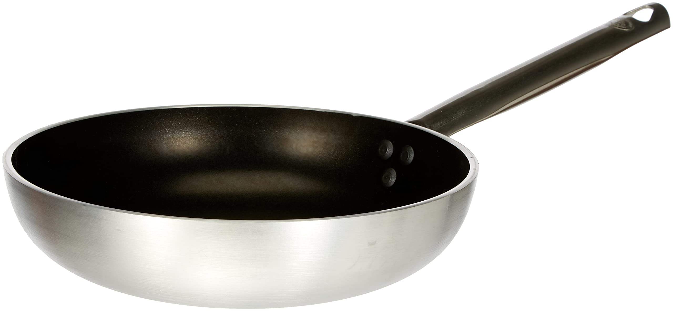 Pentole Agnelli ALSA2111BS24 High Countersunk Frying Pan, Aluminum, Silver, 24 cm