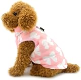SMALLLEE_LUCKY_STORE Small Dog Coat Harness Jacket Pink XS with D-ring view 6