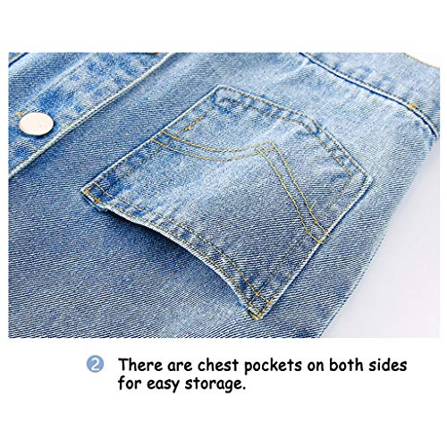 Baby Jongens Denim Jas Gilet Kids Hooded Mouwloze Jas Causaal Vest Meisjes Blauw Jeans Top Kleding Lente Herfst… - Afbeelding 5