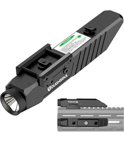 DESTOCKAGE Lampe Laser Vert Tactique WADSN Type TLR8 500 Lumens Support Rail Picatinny Item 14343916