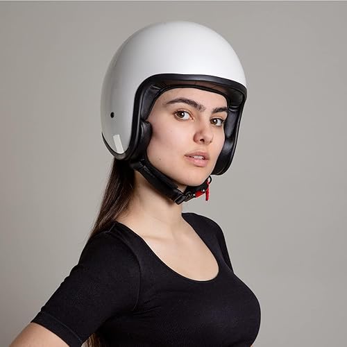 Westt Open Face Motorcycle Helmet DOT Approved Moped Scooter Vespa - Main Image