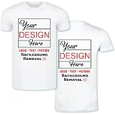 Personalized Image/Text for Your Company/Wedding/Greetings with Digital Printing | Unisex Adult | Custom T-Shirt