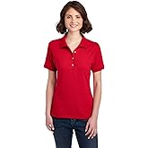 Jerzees Womens Women's Short Sleeve Polo Shirts, Cotton Blend, Moisture Wicking, Sizes S-2xl