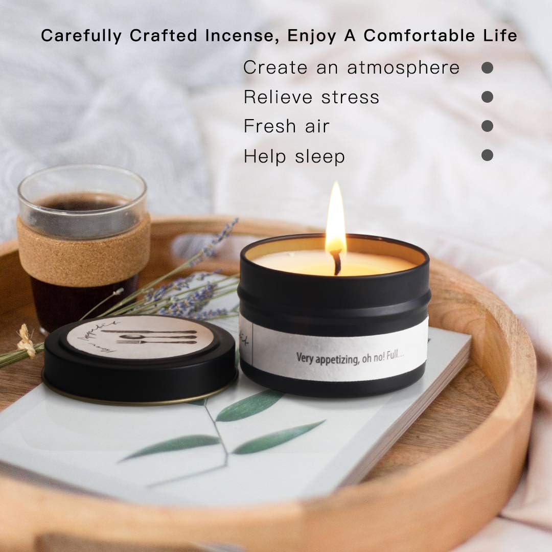 Candles, Scented Candle for Home Scented Rich Aromatherapy Candles for Women Stress Relief, Portable Soy Candles for Travel Jar Candles for Birthday Gift Idea for Girl Women( 6 Pack ): Home & Kitchen