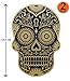 3 inch Mexican Sugar Skull Phone Sticker Version 51 - Día de los muertos - Day of the Dead Sticker Decal