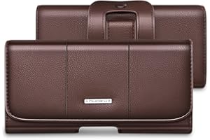 nuoku Holster for iPhone 14, 14 Pro, 13 Pro, 13, 12 Pro, 12, 11, XR, Galaxy S22, S21, S20, Premium Belt Case with Belt Clip C