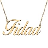 HUAN XUN Customized Custom Simple Any Name Necklace