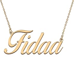 HUAN XUN Customized Custom Simple Any Name Necklace