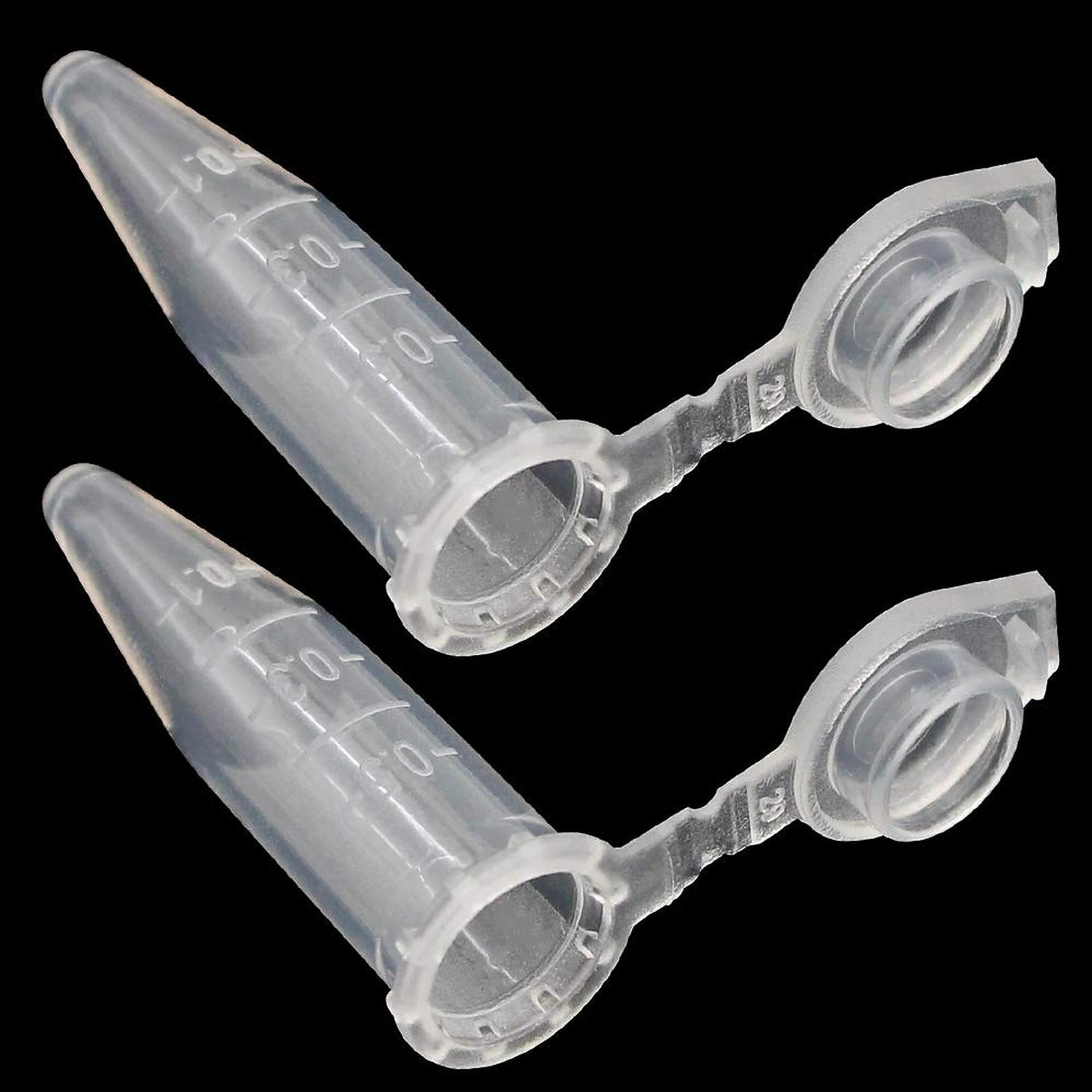 200 Pieces Micro Centrifuge Tubes 0.5ml Scale Plastic Micro Centrifuge Test Tubes with Attached Snap Cap for Laboratory Centrifuge Tubes Sample Bottles Laboratory Consumables