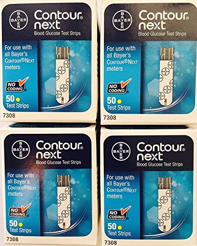 QTY 200 Bayer 7310 Contour Next Blood Glucose Test Strips New