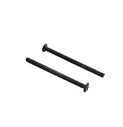 cSeao 10pcs 1/4"-20 x 4" Black Flat Head Allen