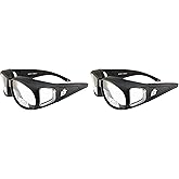 Birdz Swallow Foam Padded Motorcycle Riding Glasses Black Frame Clear Lenses