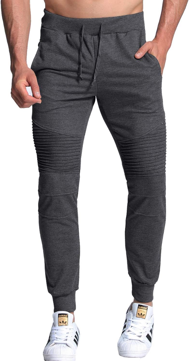 Men's Joggers Sweatpants Casual Athletic Running Workout Track Pants Slim Fit Sweatpants with Pockets