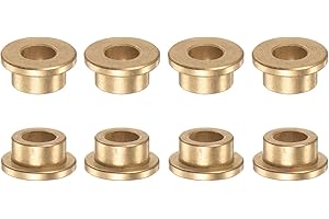 HARFINGTON 8pcs Flange Bearing Sleeve 10mm Bore 16mm OD 10mm Length 3mm Flange Thickness Bronze Bushing Self Lubricating Bush