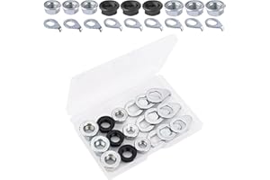 SAVITA Bike Wheel Axle Nut and Bicycle Hub Safety Washer Kit, Flanged Nuts Parts Accessories for Mountain Bike Wheel Axle
