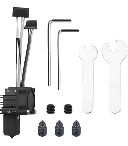 Kit 5 Hotend Per Bambu Lab P1P P1S X1 X1C X1E | Ugello 0.4mm Completo Di Blocco Riscaldante