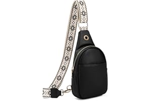 CHOLISS Small Sling Bag for Women Leather Crossbody Fanny Packs Chest Bag for Women