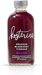Kosterina Crushed Blueberry Vinegar (8 oz) | Sweet & Tangy Fruit Vinegar, Perfect for Salad Dressings, Marinade, and Mocktail