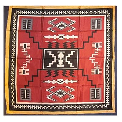 Wyoming Traders Western Cowboy Buckaroo Aztec Print Silk Bandana Scarf Wild Rag Wyoming Traders Western Cowboy Buckaroo Aztec Print Silk Bandana Scarf Wild Rag