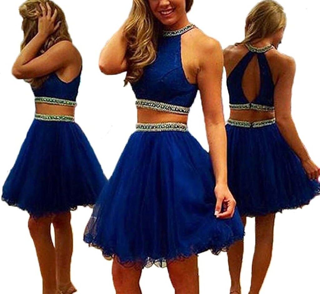 royal blue short prom dresses