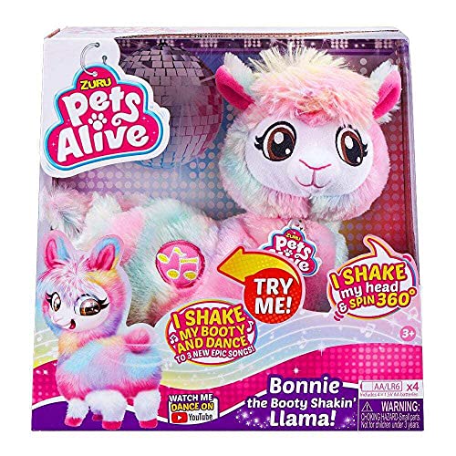 Pets Alive Rainbow Bonnie The Booty Shakin Llama Battery-Powered Dancing Robotic Toy by ZURU