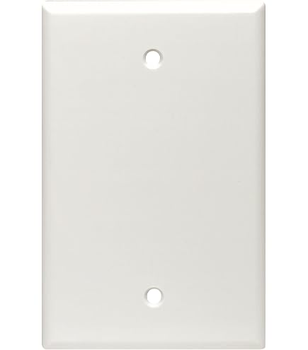 Leviton 85114 Blank-Wandabdeckung – 1-Gang, übergroß, Duroplast, Braun | Versteckt Wandunregelmäßigkeiten