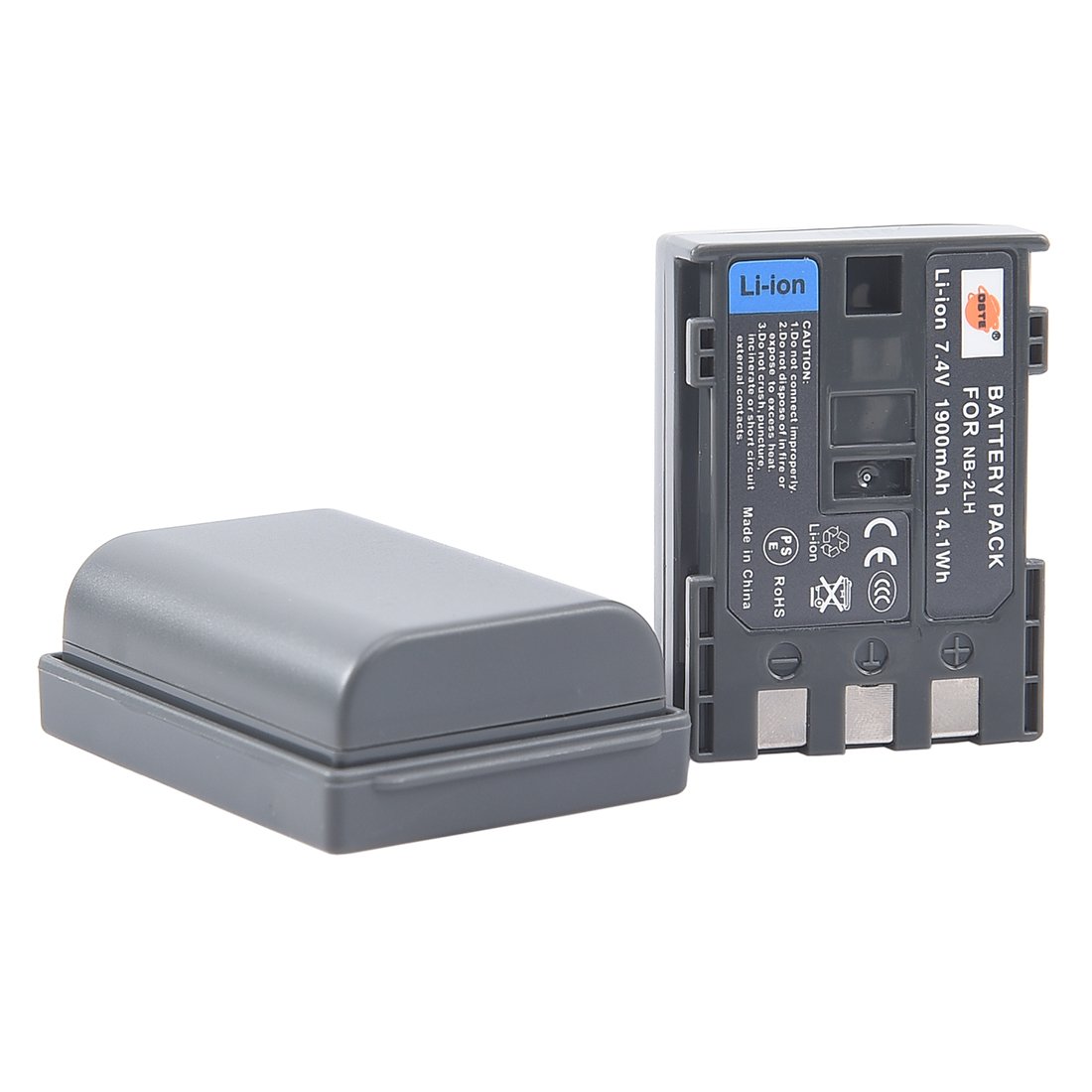 DSTE® 2pcs NB-2LH Rechargeable Li-ion Battery for Canon NB-2L, NB-2LH, BP-2L5, BP-2LH, Canon Optura 30, 40, 50, 60, 400, 500, PowerShot G7, G9, S30, S40, S45, S50, S60, S70, S80, VIXIA HF R10, HF R100, HF R11, HG10, HV20, HV30, HV40, ZR100, ZR200, ZR300, ZR400, ZR500, ZR600, ZR700, ZR800, ZR830, ZR850, ZR900, ZR930, ZR950, ZR960, DC301, DC310, DC320, DC330, DC410, DC420, Elura 40, 50, 60, 65, 70,