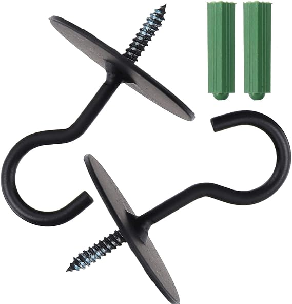 VORCOOL 2 Stück Deckenschraube Haken Wandhaken Pflanzenhaken