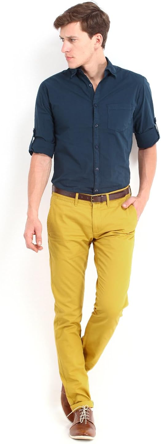 mustard chinos mens