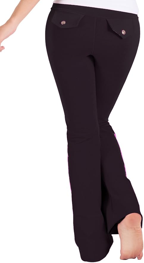 Amazon.com: Protokolo Flap Pocket Yoga Pant Black Medium: Clothing