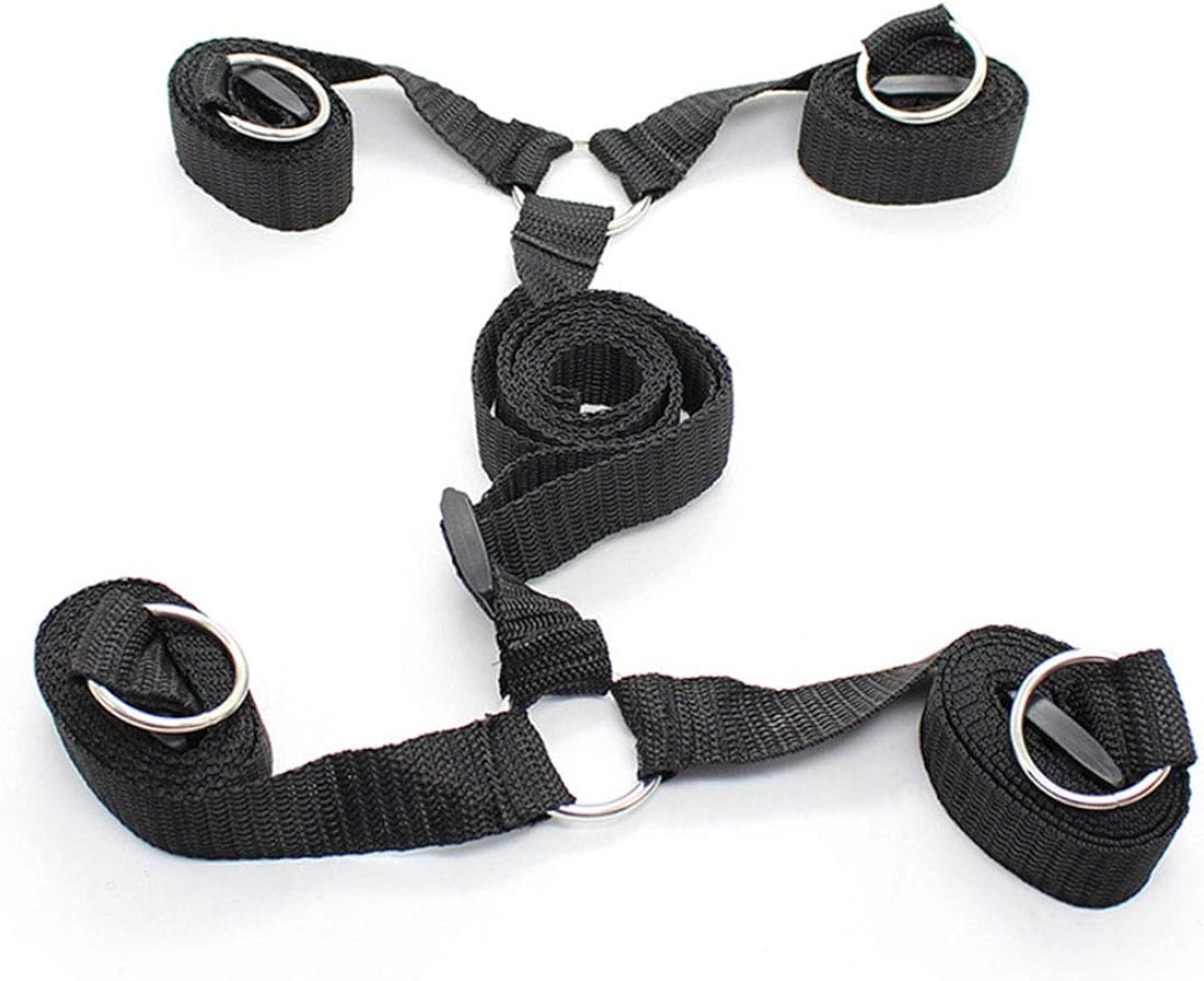 Amazon Com Yufengs Under Bed Restraint System Kit Adjustable Bed Straps With Handcuffs Ankle Cuffs Round Clothing