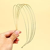 Vin Beauty Gold Headband Multi Layers Gold Headbands for Women, Multi Layers Fashion Thin Metal Headband Layered Elegant Hairbands Headpiece Trendy Hair Accessories for Girls