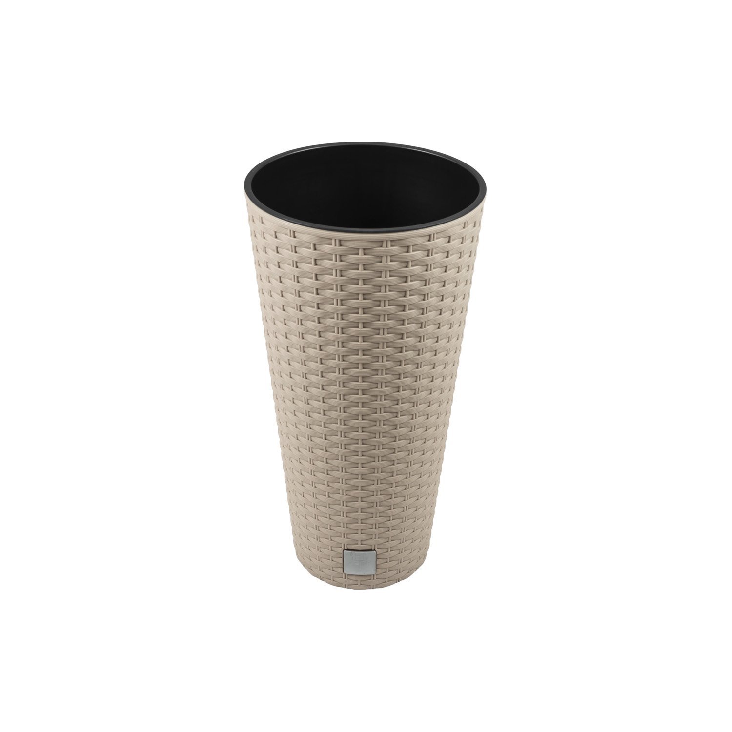 Prosper Plast DRTUS250-7529U 21.2 x 5 x 21.2 cm "Rato" Tubus Flowerpot - Mocca