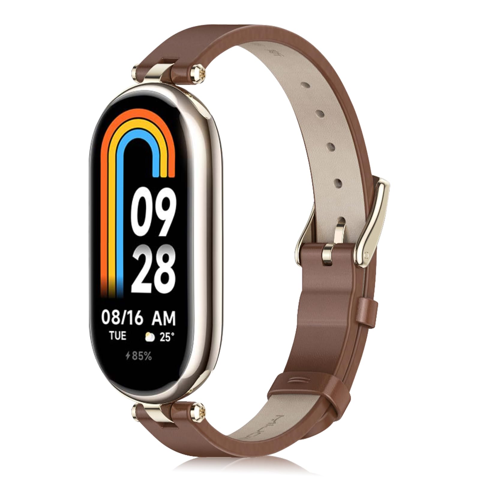 KoGiio PU Leather Adjustable Watch Band, Replacement Strap Compatible with Xiaomi Smart Band 9/8 — image 1